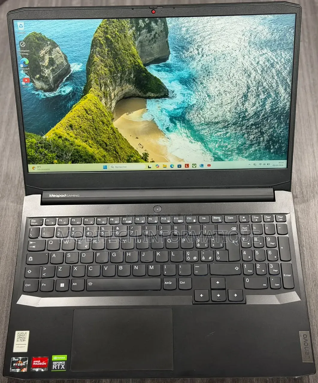 Ordinateur portable Lenovo Ideapad Gaming 3 16GB AMD Ryzen 5 SSD 512GB