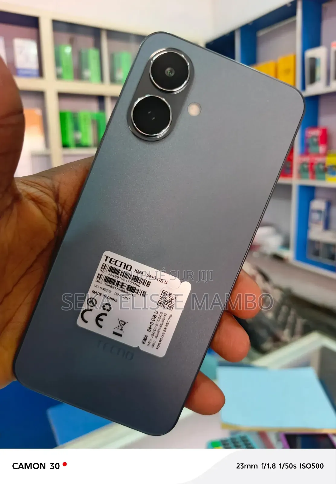 Tecno Pop 10 128 GB Noir