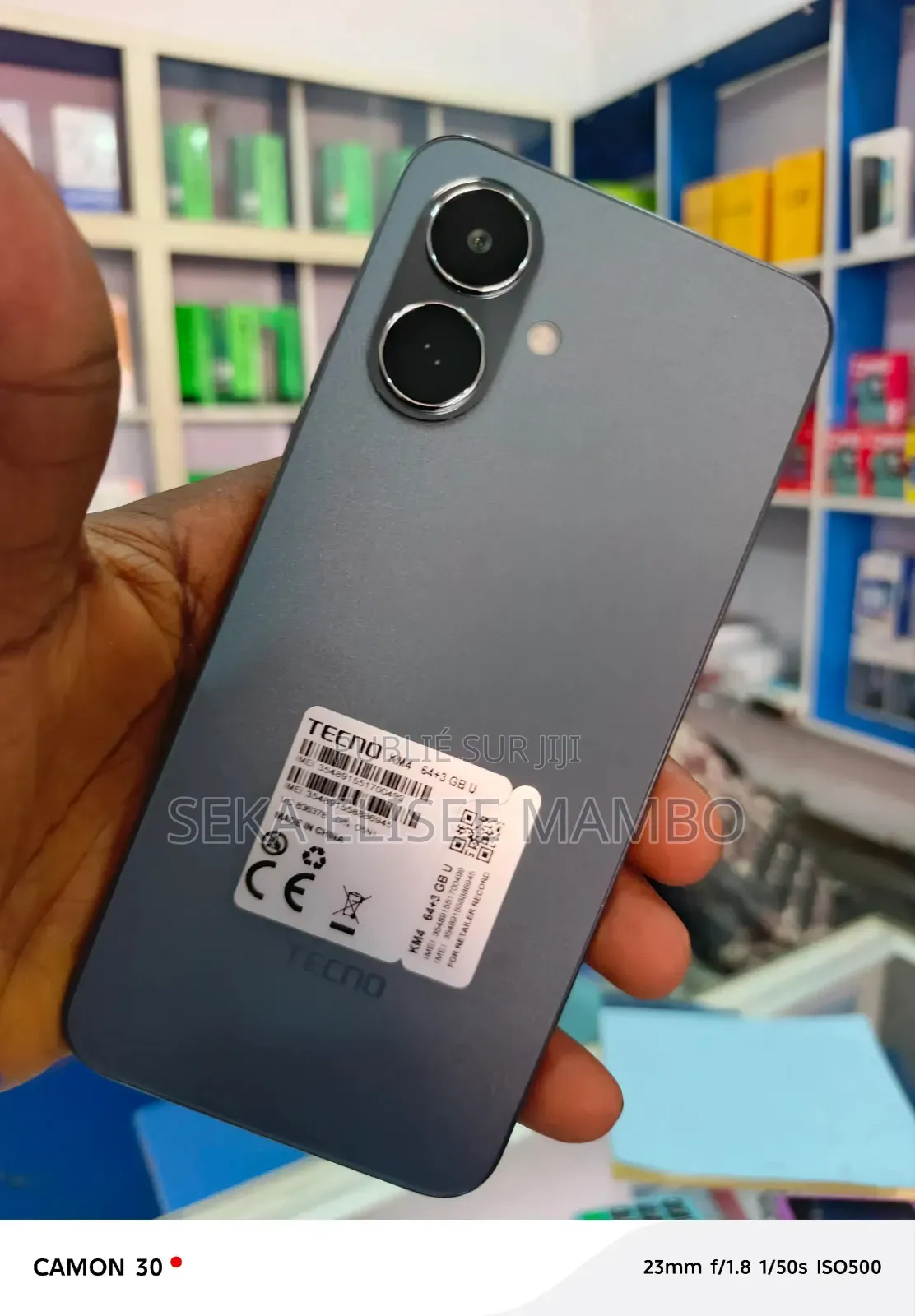 Tecno Pop 10 128 GB Noir
