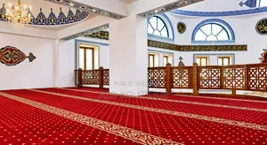TAPIS DE PRIÈRE POUR MOSQUÉE ( Rouge,bleu,vert ) M2 Et Rouleau De 30m2