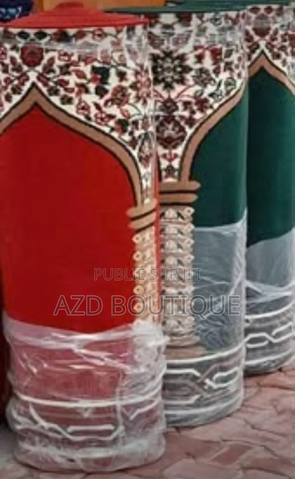 TAPIS DE PRIÈRE POUR MOSQUÉE ( Rouge,bleu,vert ) M2 Et Rouleau De 30m2