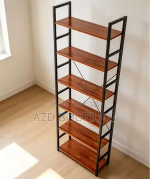 Étagère Haute / Bibliothèque Droite 6 Niveaux