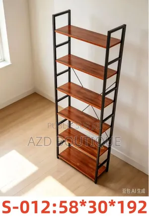 Étagère Haute / Bibliothèque Droite 6 Niveaux