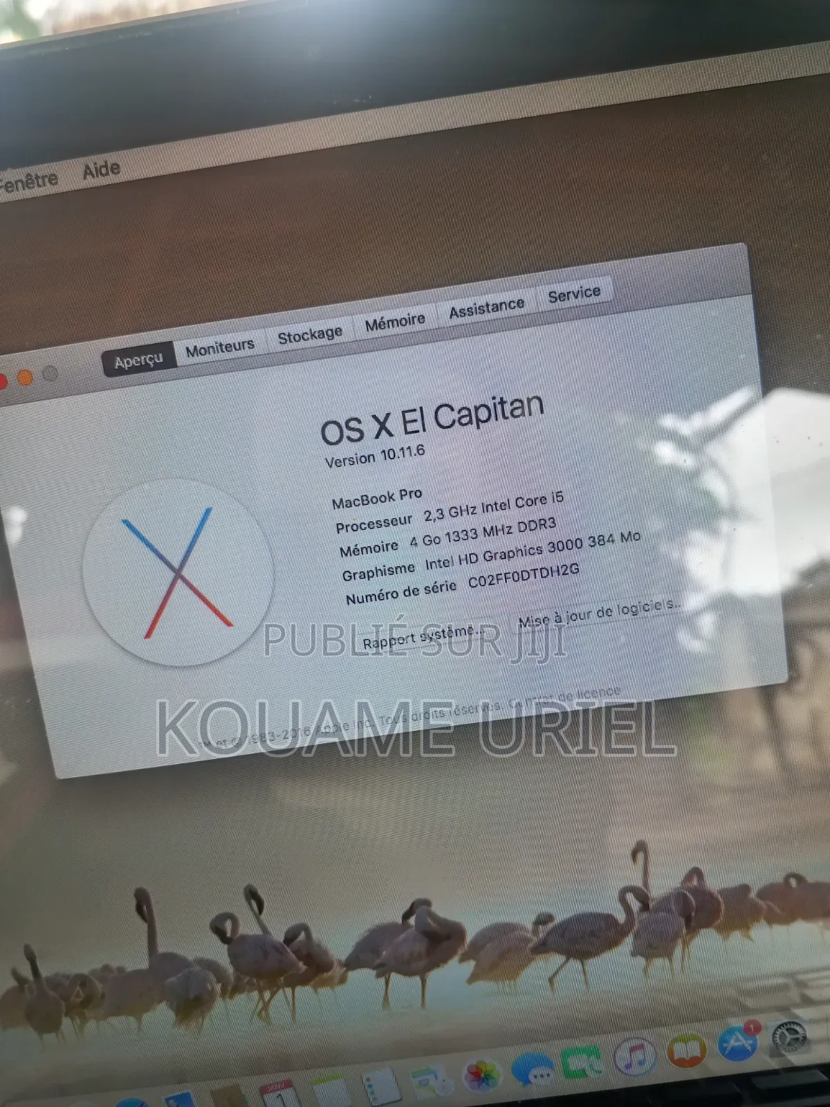 Ordinateur portable Apple MacBook Pro 8GB Intel Core i5 HDD+SSD 640GB