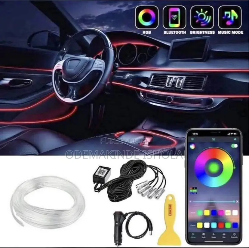 Kit LED Ambiance Voiture – Éclairage Intérieur Multicolore