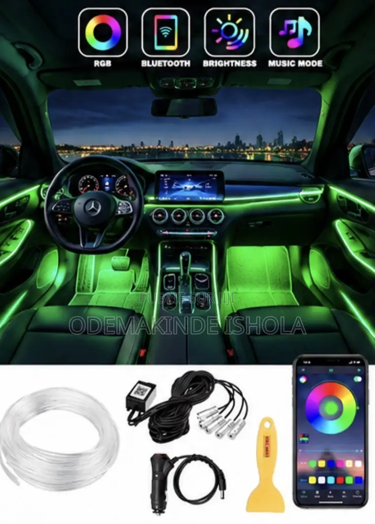 Kit LED Ambiance Voiture – Éclairage Intérieur Multicolore