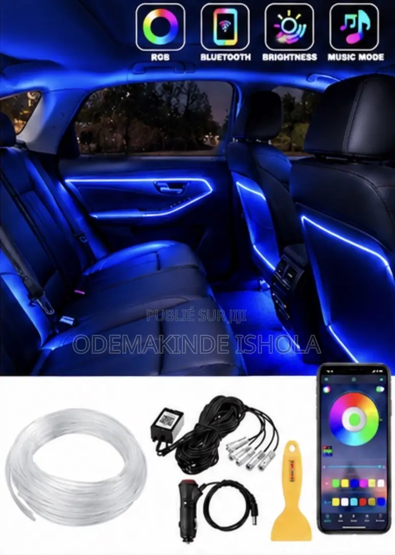 Kit LED Ambiance Voiture – Éclairage Intérieur Multicolore