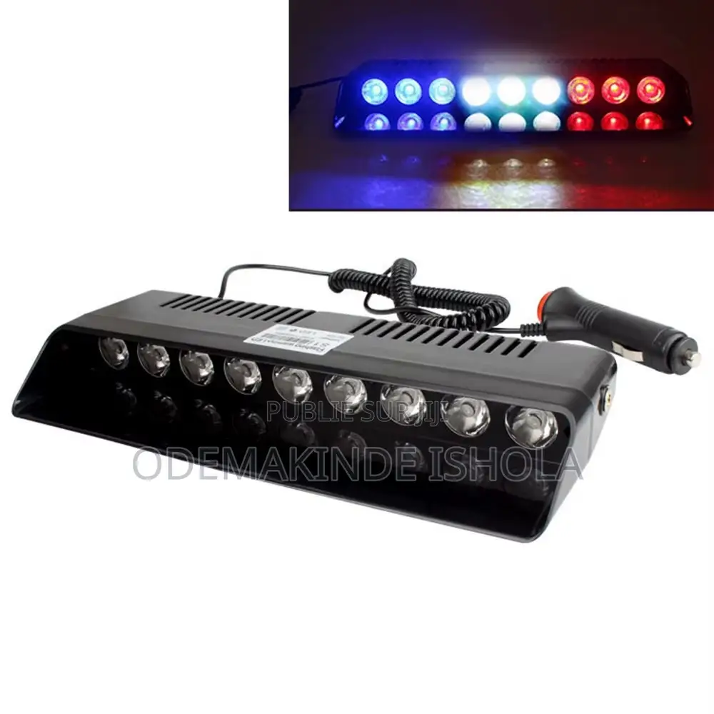 Gyrophare LED Voiture Rouge Blanc Bleu – Barre Lumineuse 12V