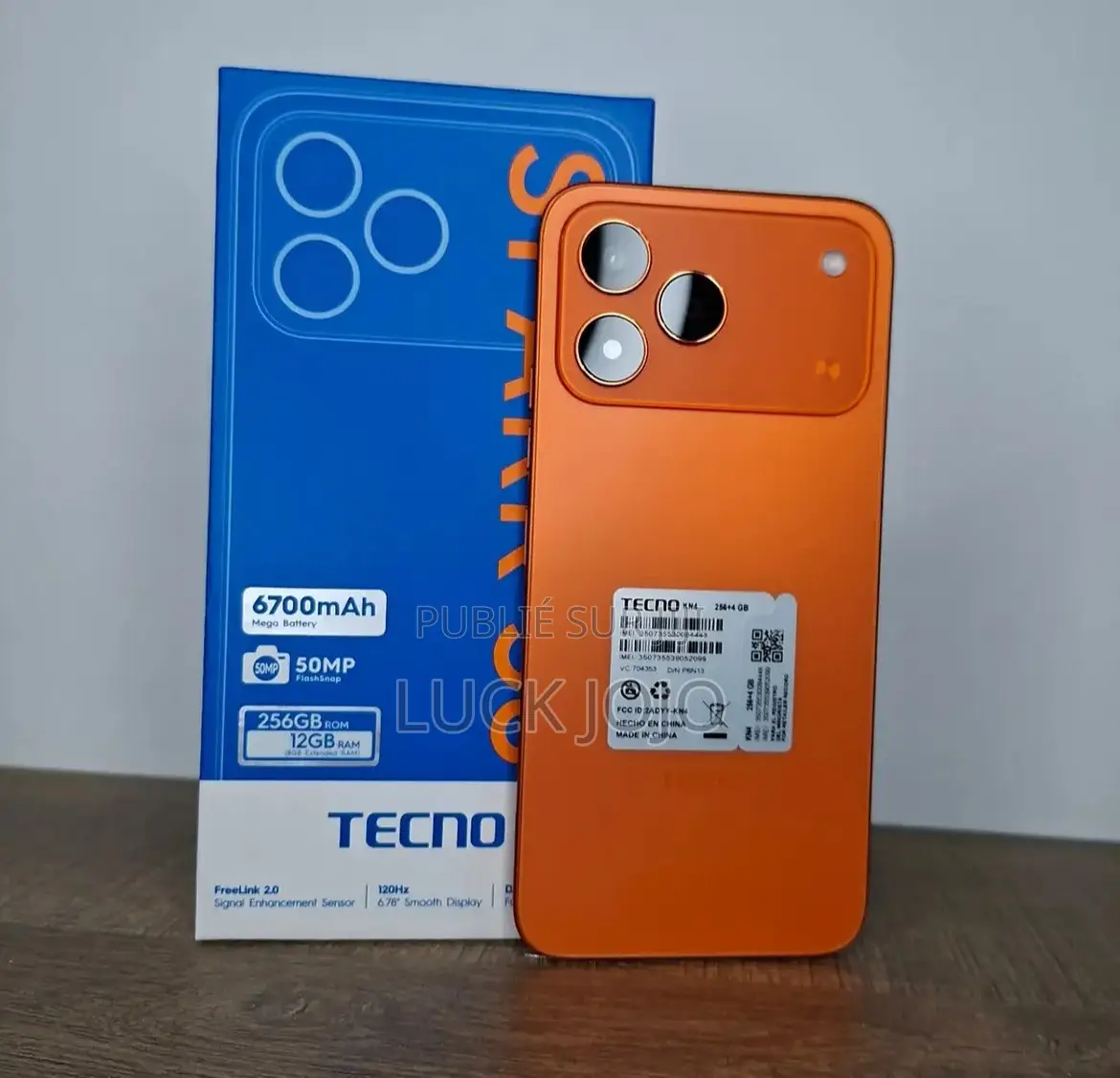 Nouveau Tecno Spark 50 128 GB Orange