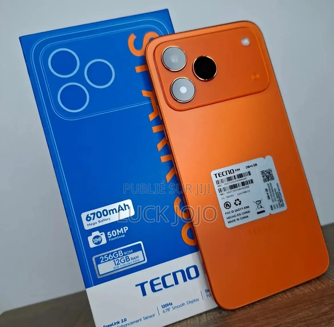 Nouveau Tecno Spark 50 128 GB Orange