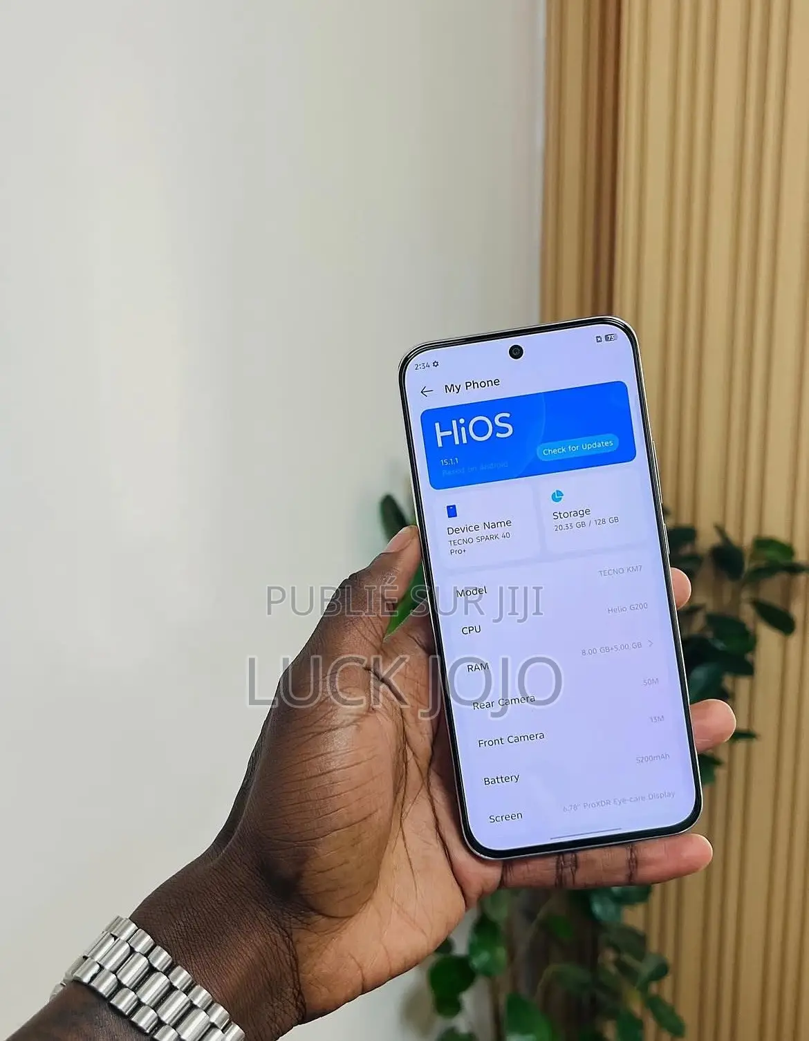 Nouveau Tecno Spark 40 Pro+ 256 GB Blanc