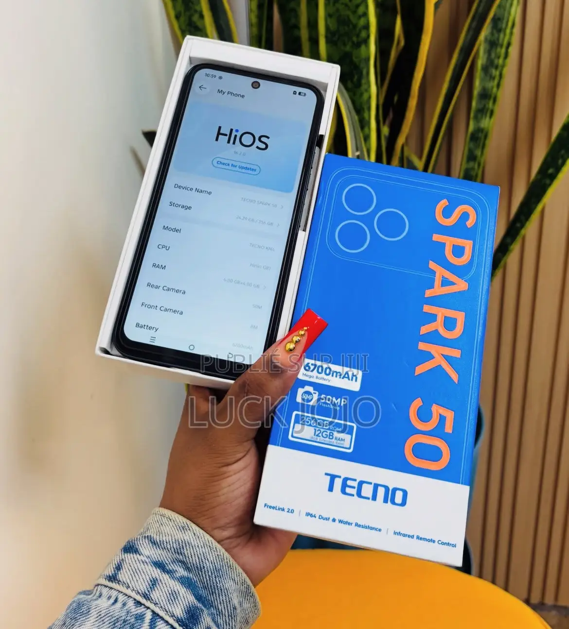 Nouveau Tecno Spark 50 128 GB Noir