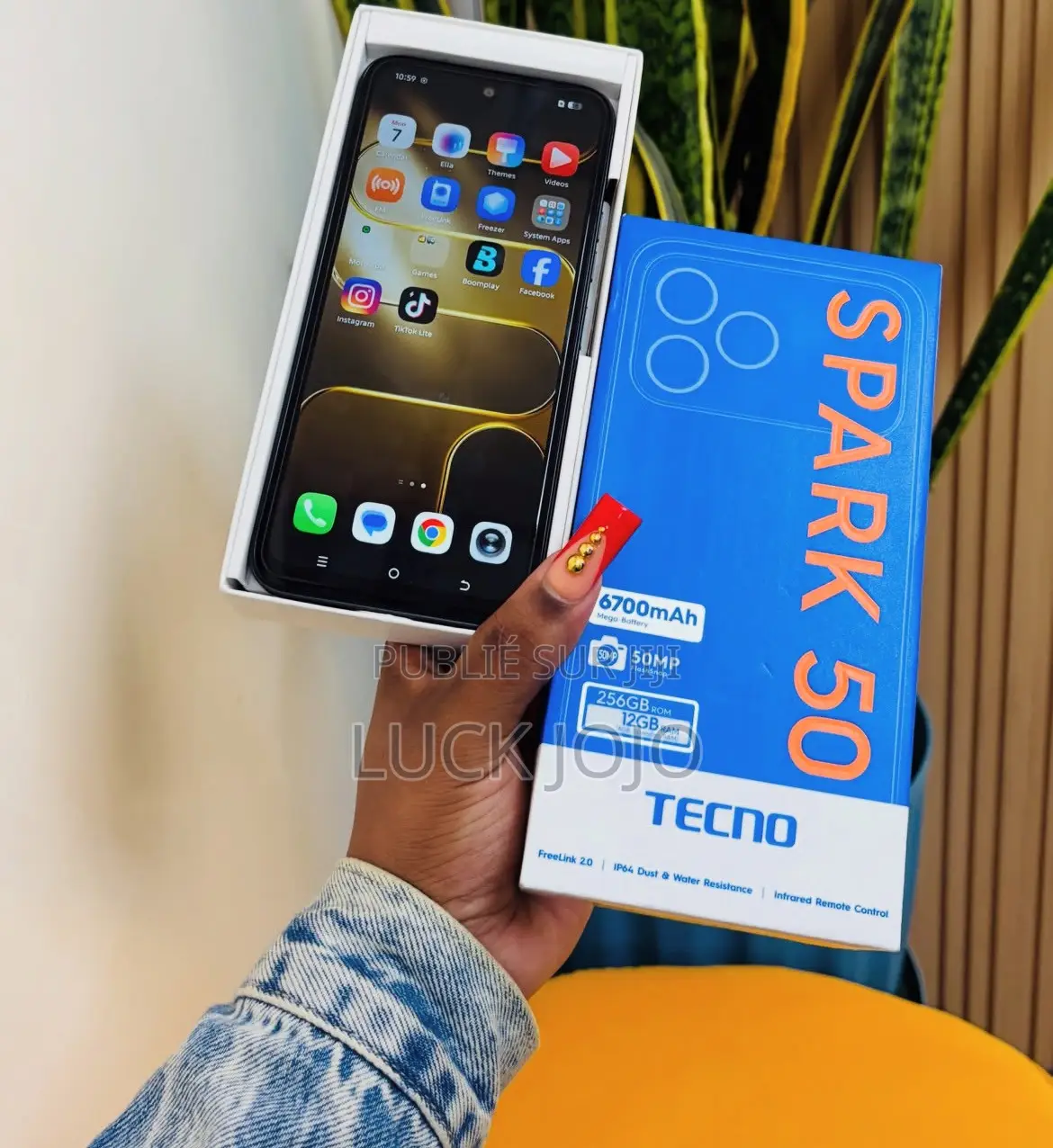 Nouveau Tecno Spark 50 128 GB Noir