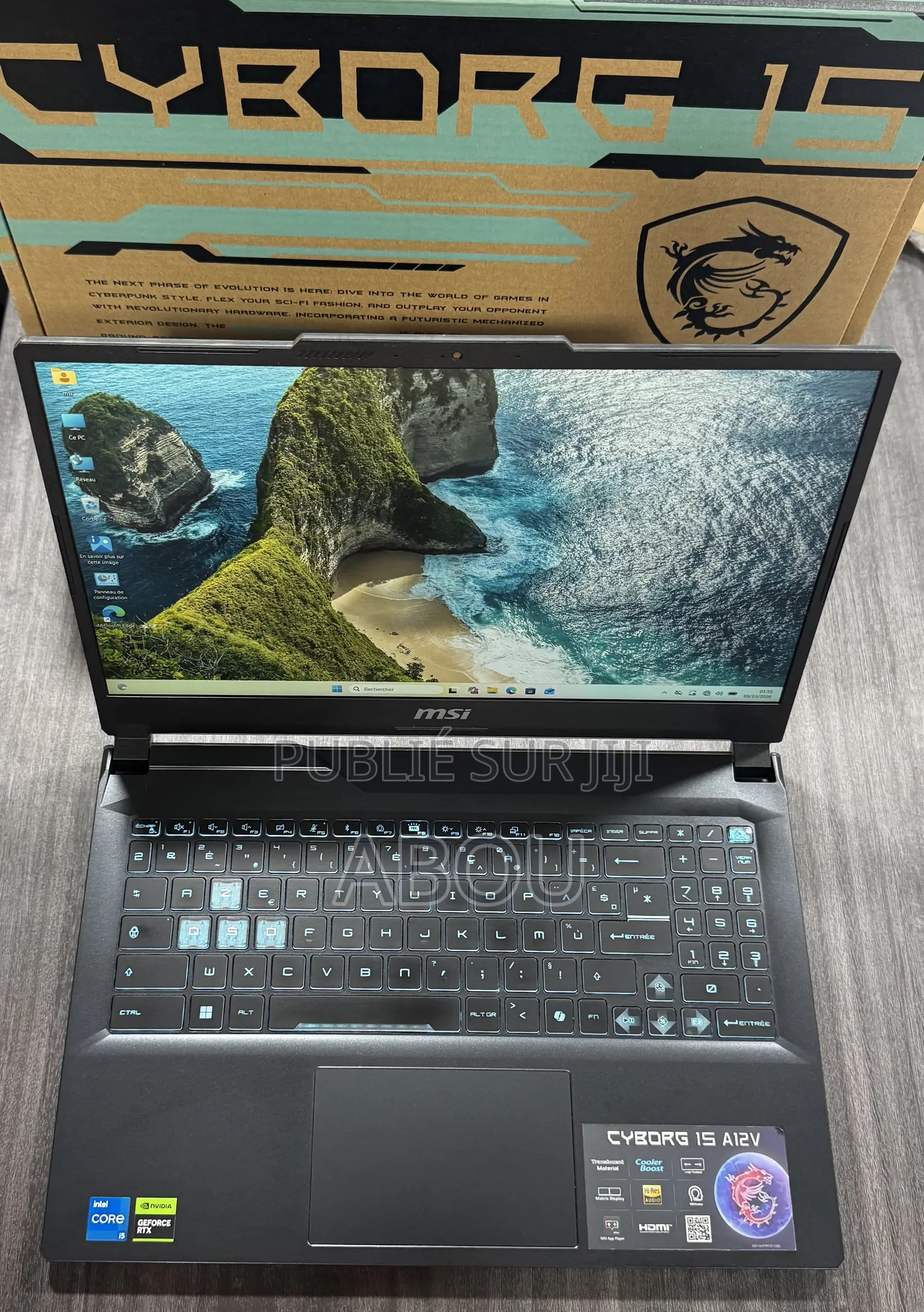 Nouveau Ordinateur portable MSI Cyborg 15 16GB Intel Core i5 SSD 512GB