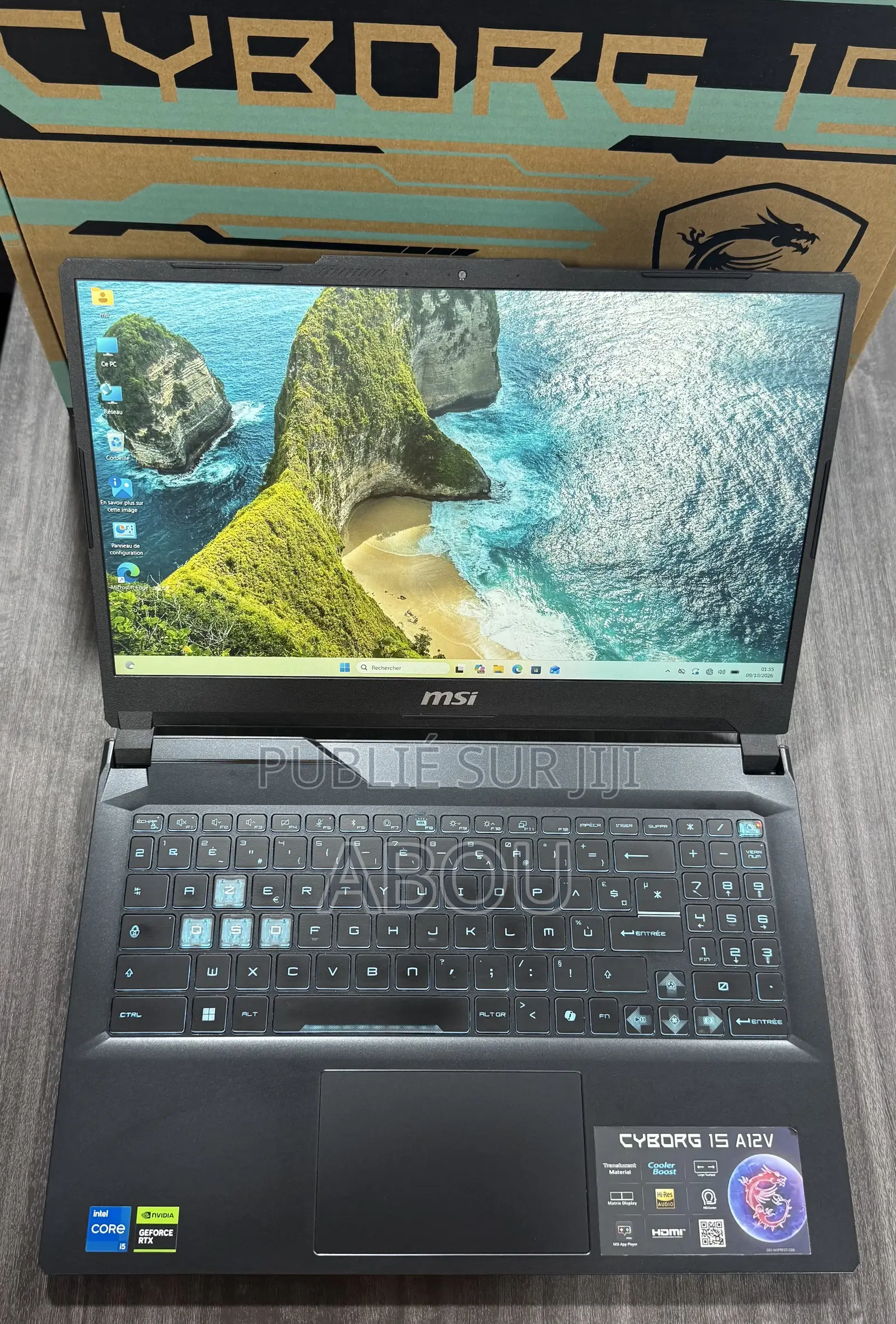 Nouveau Ordinateur portable MSI Cyborg 15 16GB Intel Core i5 SSD 512GB