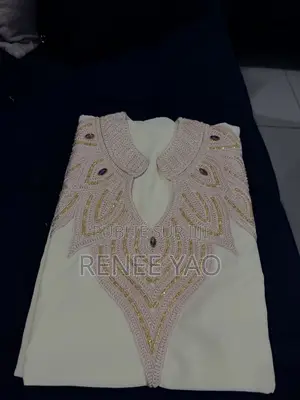 Boubou Marocain - Broderie Premium Perle