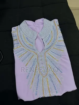 Boubou Marocain - Broderie Premium Perle