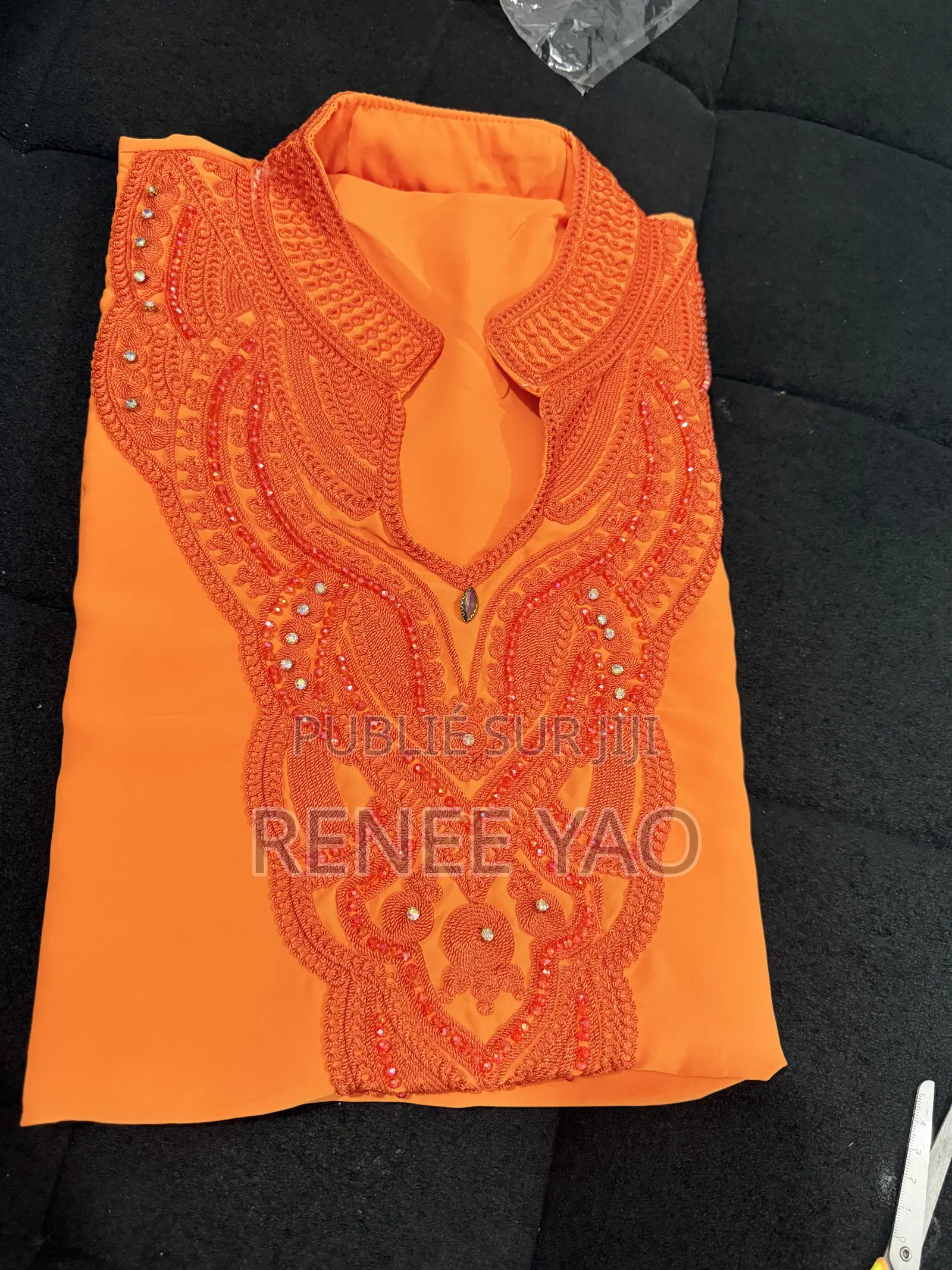 Boubou Marocain - Broderie Premium Perle