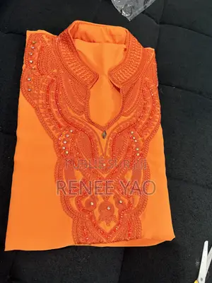 Boubou Marocain - Broderie Premium Perle