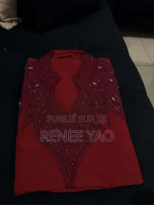 Boubou Marocain - Broderie Premium Perle