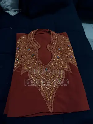 Boubou Marocain - Broderie Premium Perle