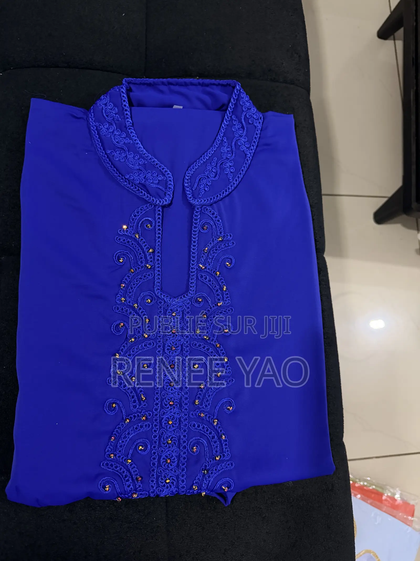 Boubou Marocain - Broderie Premium Perle
