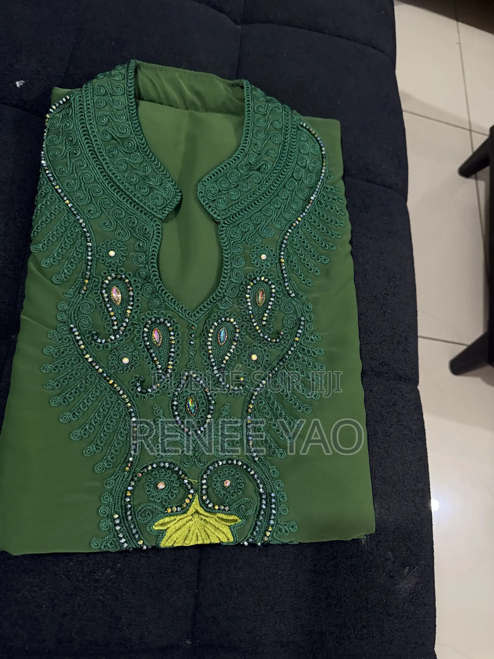 Boubou Marocain - Broderie Premium Perle