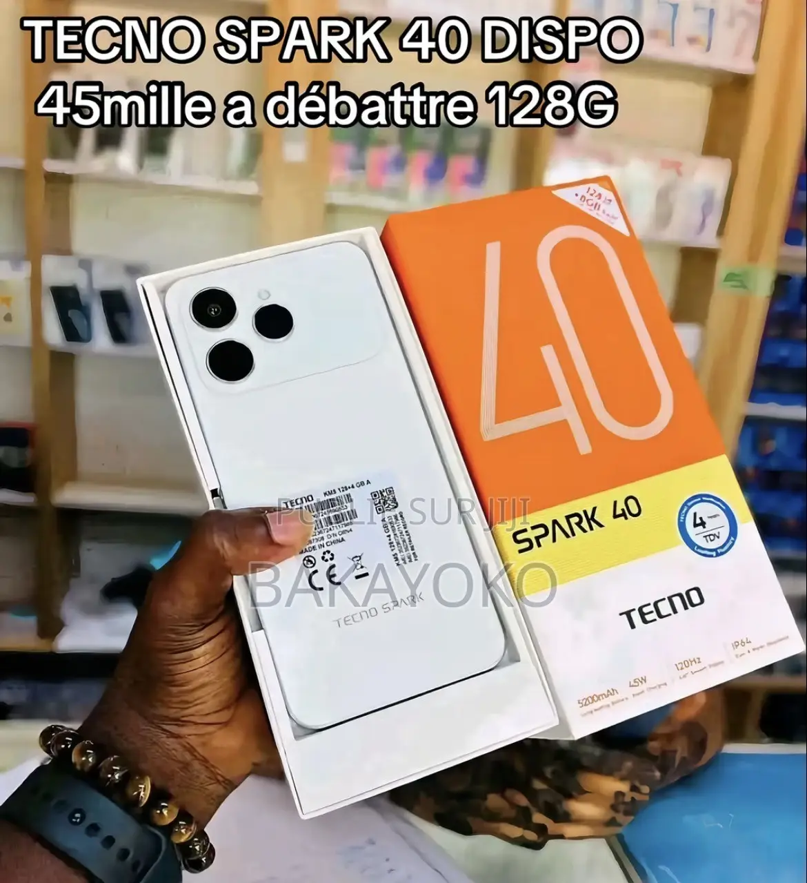 Tecno Spark 40 128 GB Blanc