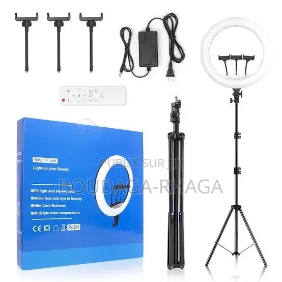 Ring Light Professionnelle 45cm /18 Pouces Avec Trépied - Modèle LJJ45