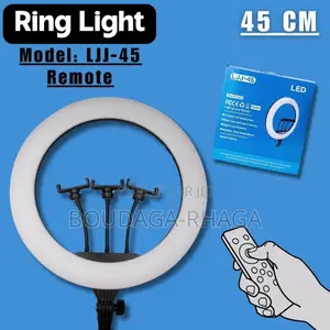 Ring Light Professionnelle 45cm /18 Pouces Avec Trépied - Modèle LJJ45