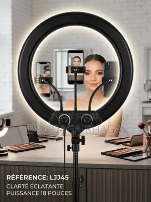 Ring Light Professionnelle 45cm /18 Pouces Avec Trépied - Modèle LJJ45