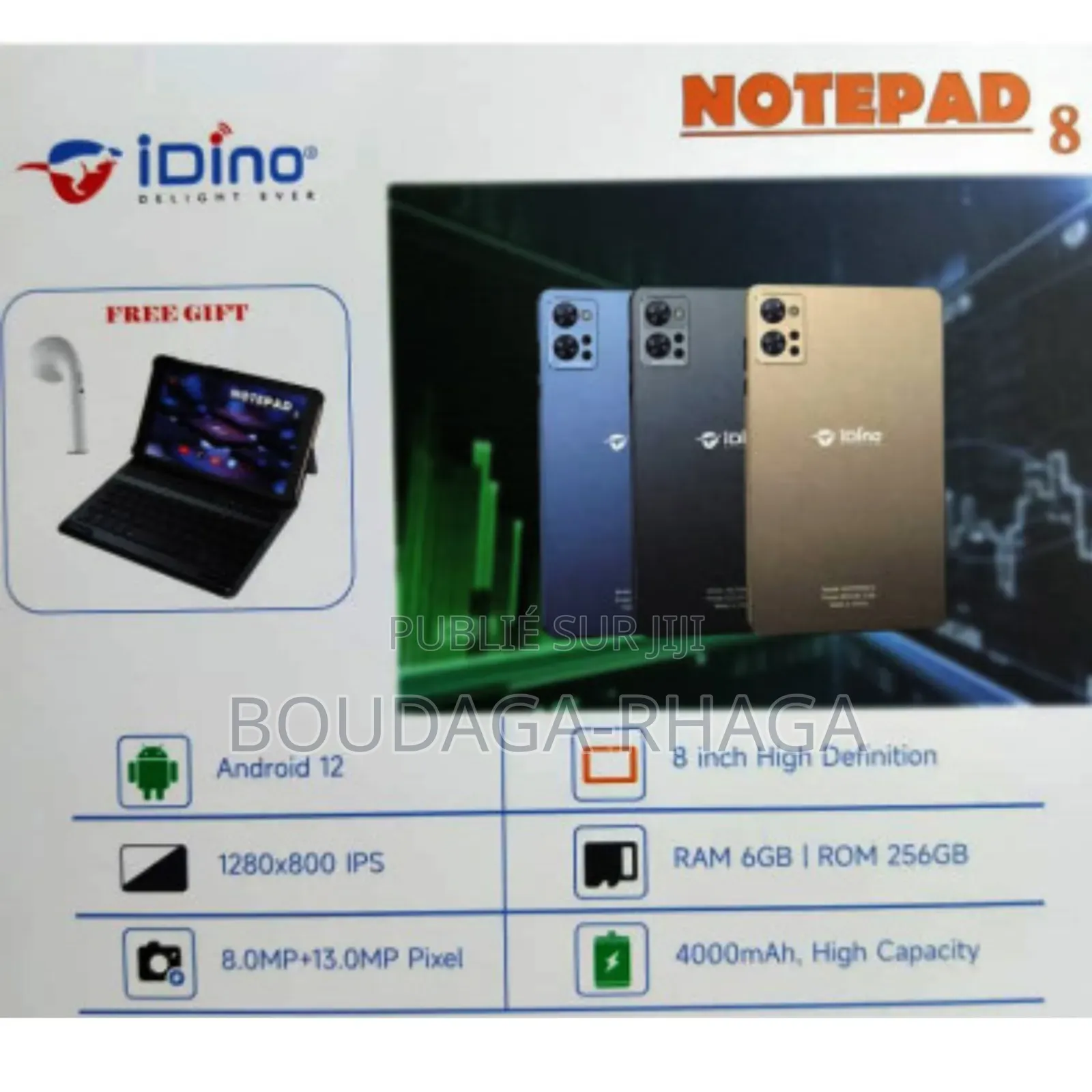 New Idino Note Pad 8 256 GO Autre