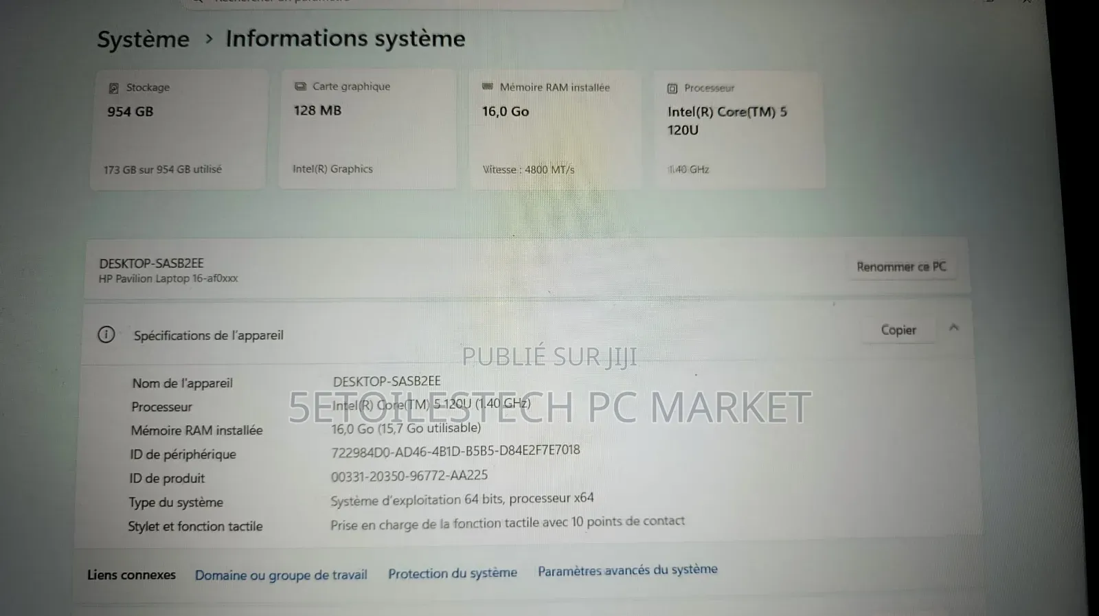 Nouveau HP Pavilion 15-eh0050wm 16GB Intel Core Ultra 5 SSD 1T