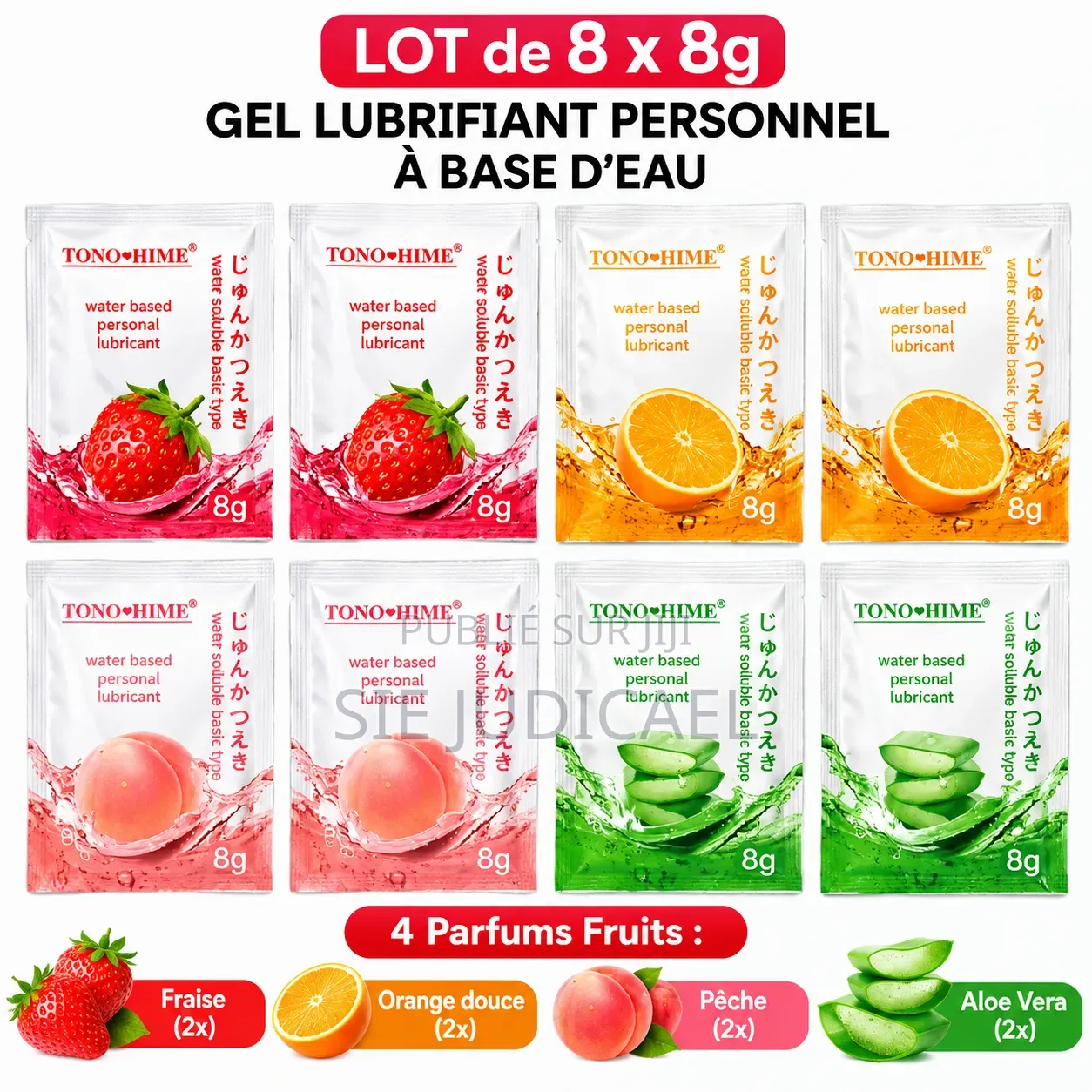 Lot De 8 Lubrifiants Comestibles & Huiles De Massage