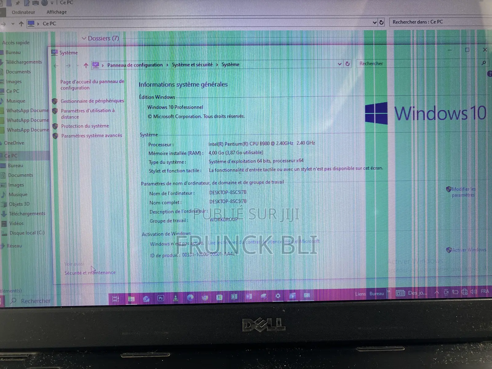 Ordinateur portable Dell Latitude 5410 8GB Intel Core i3 HDD+SSD 500GB