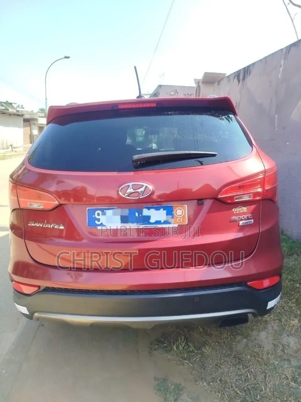 Hyundai Santa Fe 2016 Rouge