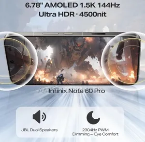 Nouveau Infinix Note 60 Pro 256 GB Gris