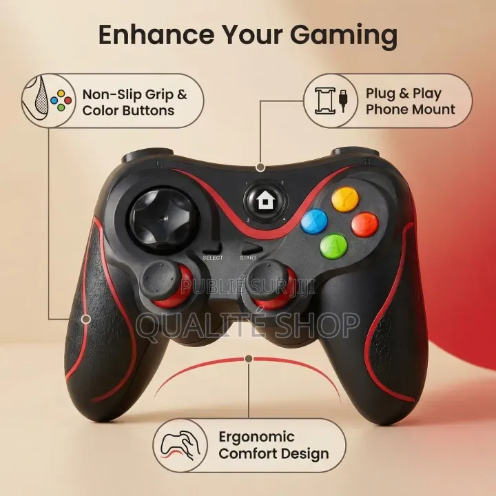 Manette De Jeu Sans Fil Bluetooth
