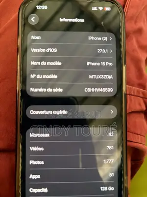 Nouveau Apple iPhone 15 Pro 128 GB Gris