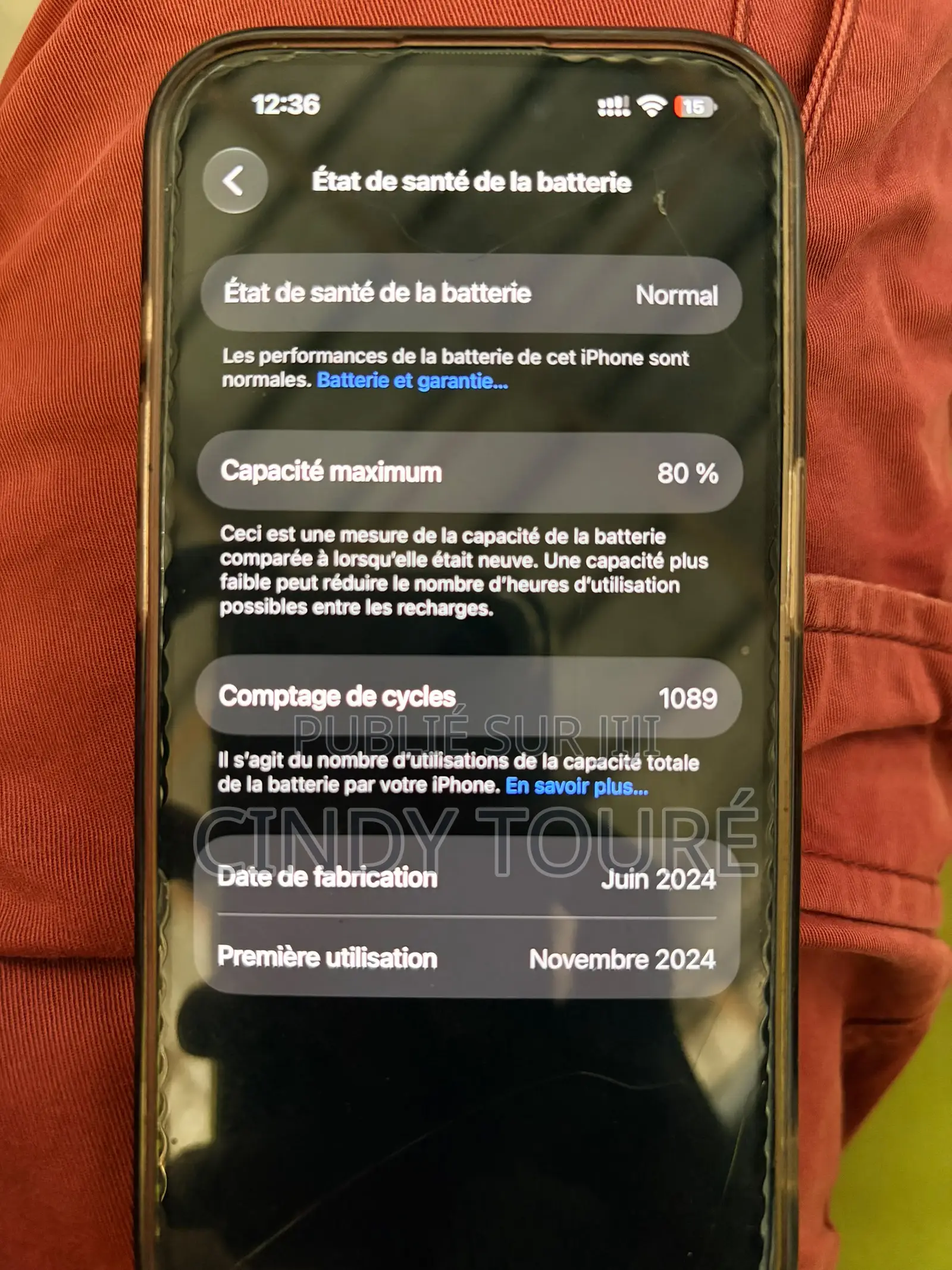 Nouveau Apple iPhone 15 Pro 128 GB Gris