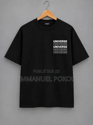 T-Shirt Noir UNIVERSE