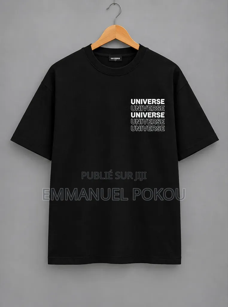 T-Shirt Noir UNIVERSE