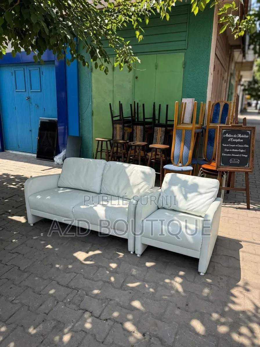 SALON EN CUIR , 100%CUIR, Importé Allemagne 