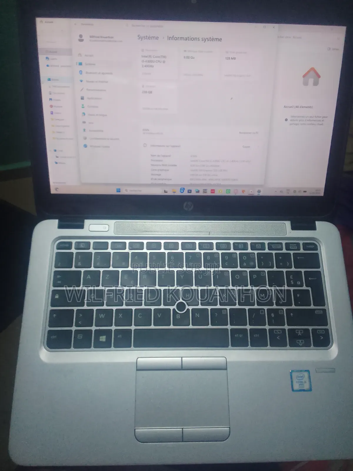 Ordinateur portable HP EliteBook 840 G3 8GB Intel Core i5 HDD 256GB