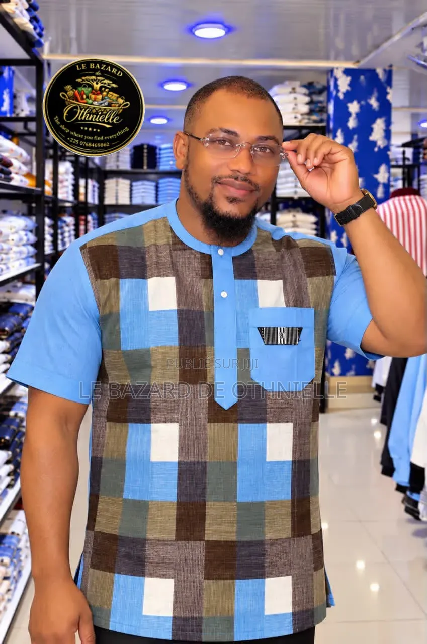 Chemise Manche Courte Colle Rond