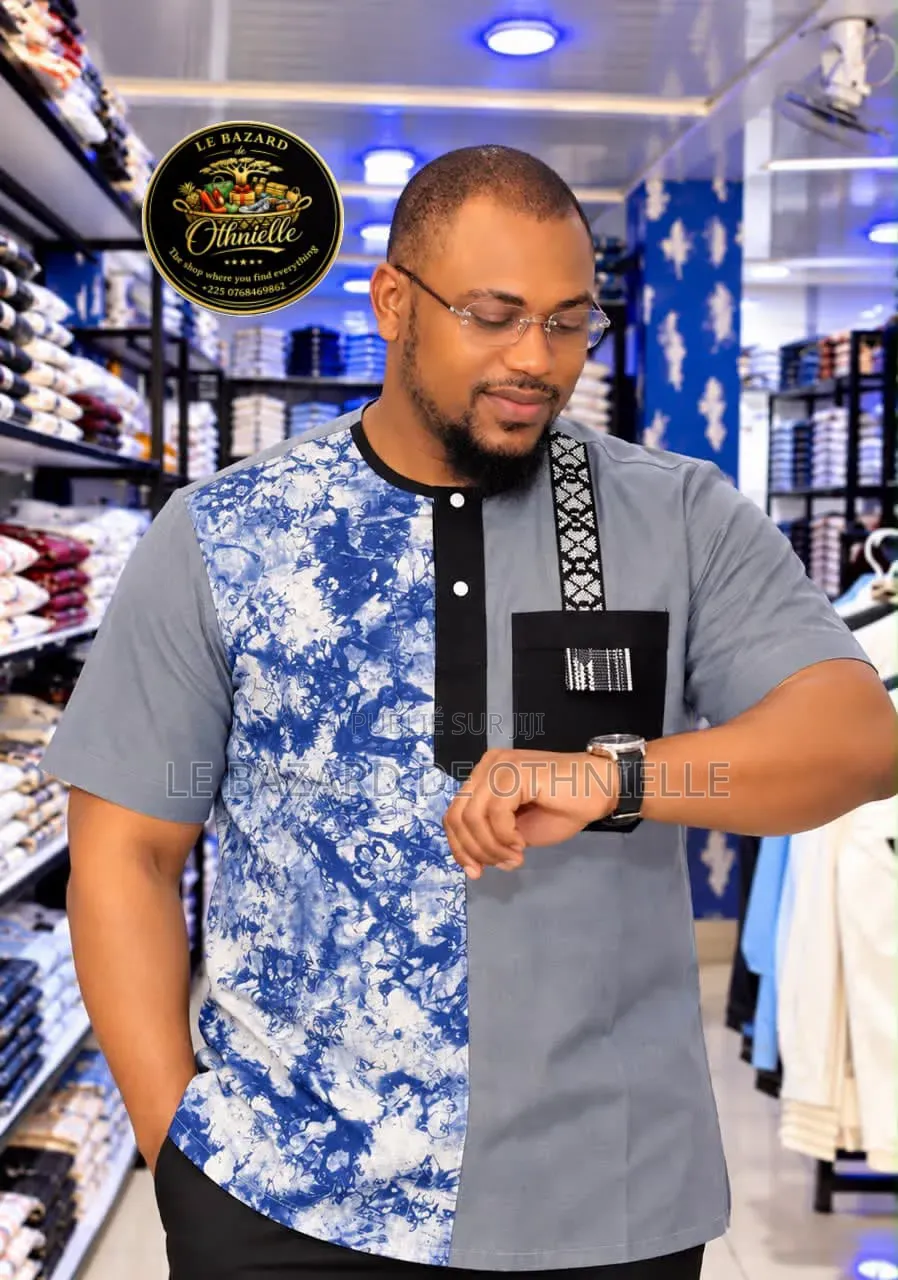 Chemise Manche Courte Colle Rond