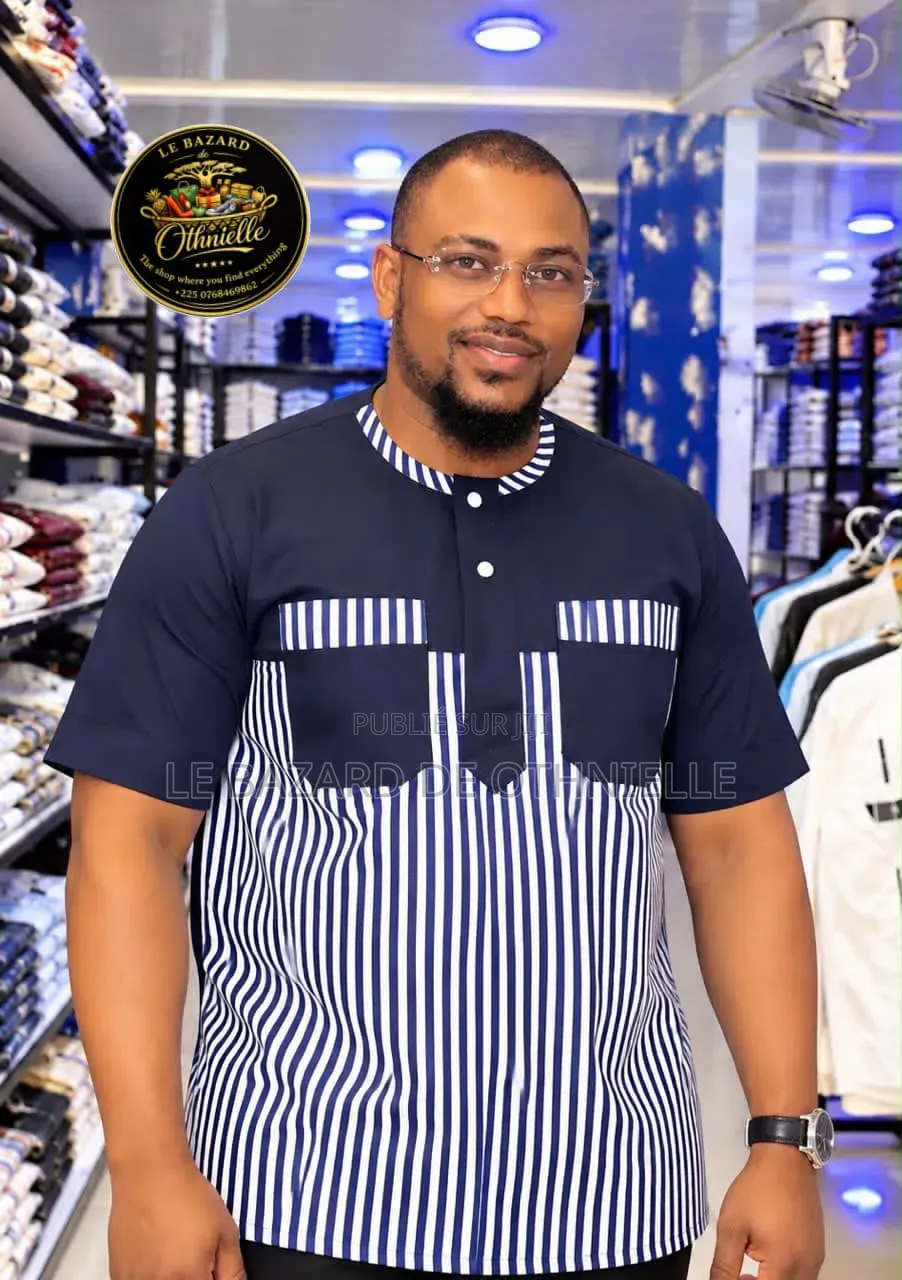 Chemise Manche Courte Colle Rond