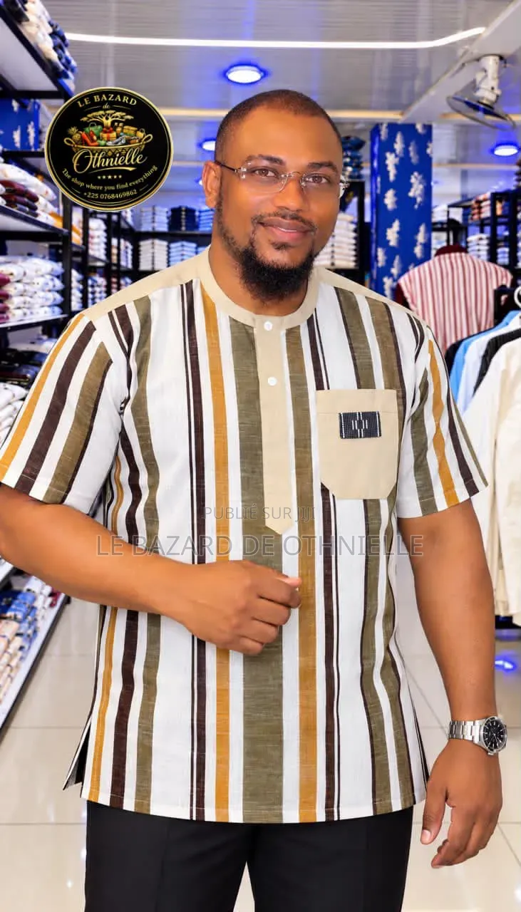 Chemise Manche Courte Colle Rond
