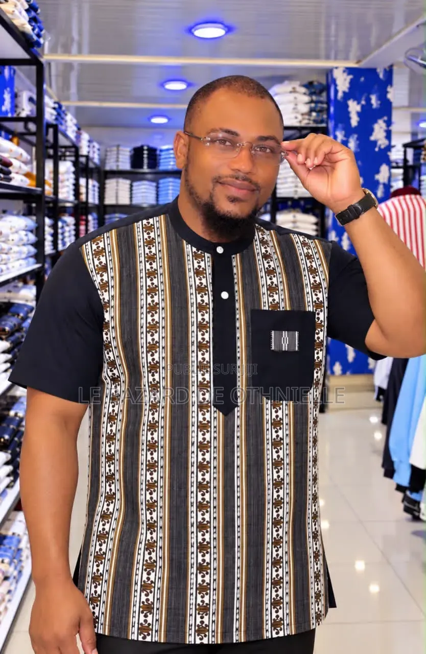 Chemise Manche Courte Colle Rond