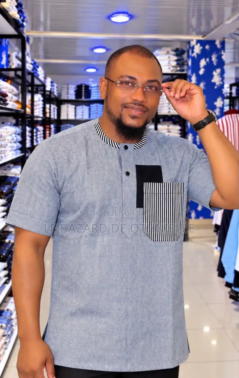 Chemise Manche Courte Colle Rond